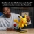 LEGO Pokémon Pikachu und Pokéball - Bauset für Erwachsene - Modellbau mit beweglicher Anime Figur und dynamischem Ständer - DIY Deko für Zimmer oder Schreibtisch - Geschenk für Gaming Fans - 72152 - 4