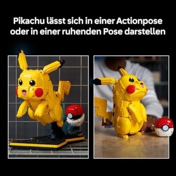 LEGO Pokémon Pikachu und Pokéball - Bauset für Erwachsene - Modellbau mit beweglicher Anime Figur und dynamischem Ständer - DIY Deko für Zimmer oder Schreibtisch - Geschenk für Gaming Fans - 72152 - 7