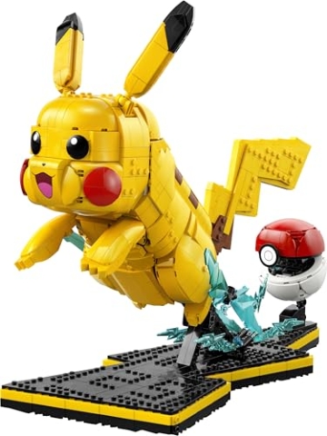 LEGO Pokémon Pikachu und Pokéball - Bauset für Erwachsene - Modellbau mit beweglicher Anime Figur und dynamischem Ständer - DIY Deko für Zimmer oder Schreibtisch - Geschenk für Gaming Fans - 72152 - 10