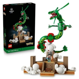 LEGO Pokémon Rayquaza - Modellbausatz für Erwachsene mit Drachenfigur, Trainerin Amalia Minifigur & Ultraball - DIY Zimmer oder Regal Deko - Sammelbares Gaming Geschenk - 72168 - 1