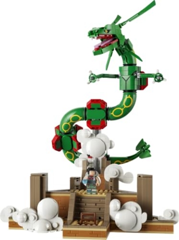 LEGO Pokémon Rayquaza - Modellbausatz für Erwachsene mit Drachenfigur, Trainerin Amalia Minifigur & Ultraball - DIY Zimmer oder Regal Deko - Sammelbares Gaming Geschenk - 72168 - 9