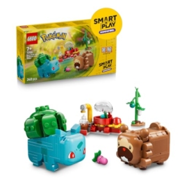 LEGO Pokémon SMART Play: Beerenfete mit Bisasam und Bidiza - kompatibles interaktives Set mit 2 SMART Tags und 2 Pokémon Figuren - Geschenkidee für Kinder ab 7 Jahren - 72155 - 1
