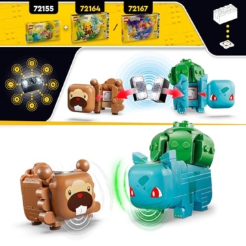 LEGO Pokémon SMART Play: Beerenfete mit Bisasam und Bidiza - kompatibles interaktives Set mit 2 SMART Tags und 2 Pokémon Figuren - Geschenkidee für Kinder ab 7 Jahren - 72155 - 4
