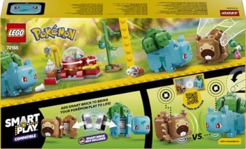 LEGO Pokémon SMART Play: Beerenfete mit Bisasam und Bidiza - kompatibles interaktives Set mit 2 SMART Tags und 2 Pokémon Figuren - Geschenkidee für Kinder ab 7 Jahren - 72155 - 8