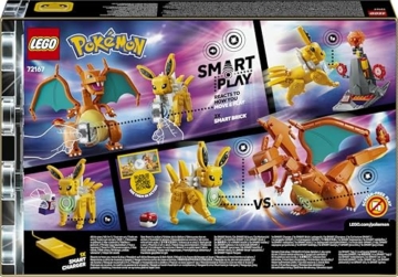LEGO Pokémon SMART Play: Ultimativer Showdown zwischen Glurak und Blitza - All-in-1 Set mit 2 SMART Bricks, 4 Tags, 2 Figuren & Ladegerät - Geschenk für Kinder ab 8 Jahren - 72167 - 10