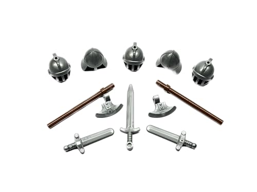 Lego® Ritter Minifiguren Löwenritter (5 Figuren) Waffen
