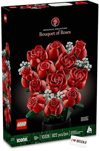 Lego Rosenstrauß 10328 - Lego Blumen als Deko für Erwachsene
