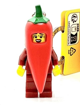 LEGO Schlüsselanhänger - Chilischoten-Mädchen - Minifigur 854234 Schlüsselanhänger mit Chili Pepper Girl - 1