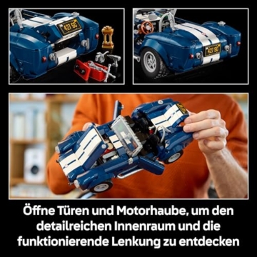 LEGO Shelby Cobra 427 S/C - LEGO 10357 inkl. bedruckter Fliese - 3