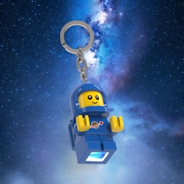 LEGO Spacebaby LED Schlüsselanhänger – große Minifigur 5,7 cm mit Licht (KE210H), beweglich, weiß, offiziell lizenziert – mit Batterien, Geschenkidee für Kinder & LEGO Fans - 5