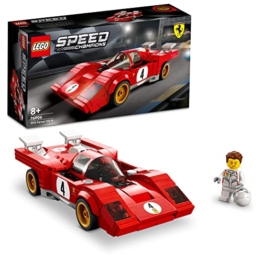 LEGO Speed Champions 1970 Ferrari 512 M Bausatz für Modellauto, Spielzeug-Auto, Rennwagen für Kinder, 2022 Kollektion 76906 - 1