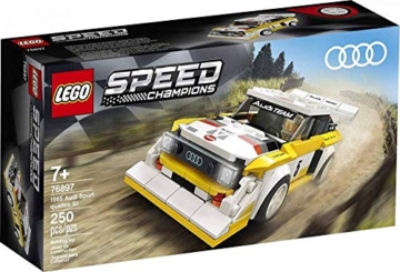 Lego Speed Champions 76897-1985 A-u-d-i Sport Quattro S1, weiß/gelb (250 Teile) - 1