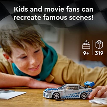 LEGO Speed Champions 76917 - 2 Fast 2 Furious Nissan Skyline GT-R (R34) (319 Teile), Mehrfarbig - 3