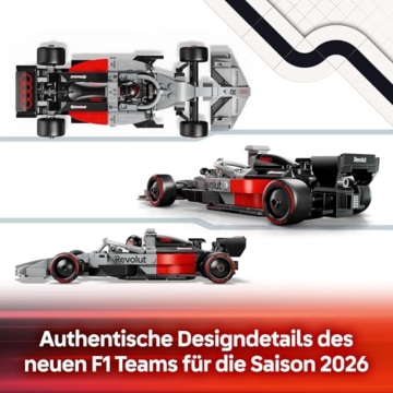 LEGO Speed Champions Audi Revolut F1 Team R26 Rennwagen Spielzeug - Modellbauset mit sammelbarer Rennfahrer Minifigur - Geburtstagsgeschenk für Jungen ab 10 Jahren & jugendliche Motorsportfans - 77259 - 4