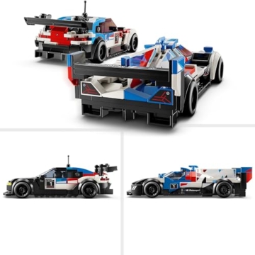 LEGO Speed Champions BMW M4 GT3 & BMW M Hybrid V8 Rennwagen Auto Spielzeug mit 2 baubaren Modellautos und 2 Rennfahrer-Minifiguren, Geschenk für Jungs, Mädchen ab 9 Jahren, Modellauto 76922 - 3