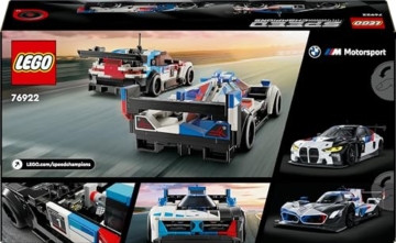 LEGO Speed Champions BMW M4 GT3 & BMW M Hybrid V8 Rennwagen Auto Spielzeug mit 2 baubaren Modellautos und 2 Rennfahrer-Minifiguren, Geschenk für Jungs, Mädchen ab 9 Jahren, Modellauto 76922 - 10