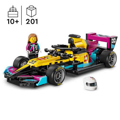 LEGO Speed Champions F1 ACADEMY Rennwagen - Spielzeug Modellauto - Mit Formel 1 Rennfahrerin Minifigur - Geschenk für Mädchen, Jungen & Erwachsene Fans ab 10 Jahren - 77258 - 2