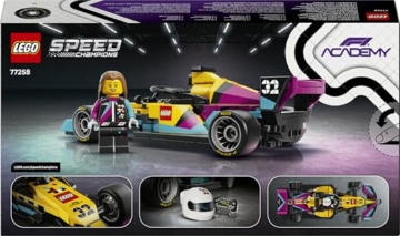 LEGO Speed Champions F1 ACADEMY Rennwagen - Spielzeug Modellauto - Mit Formel 1 Rennfahrerin Minifigur - Geschenk für Mädchen, Jungen & Erwachsene Fans ab 10 Jahren - 77258 - 7