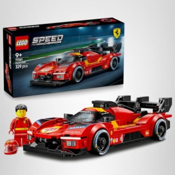 LEGO Speed Champions Ferrari 499P - Rennwagen Spielzeug - Mint Modellbau mit Fahrer Minifigur zum Sammeln - Motorsport Geschenk für Jungen ab 9 Jahren und Fans - 77261 - 11