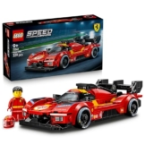 LEGO Speed Champions Ferrari 499P - Rennwagen Spielzeug - Mint Modellbau mit Fahrer Minifigur zum Sammeln - Motorsport Geschenk für Jungen ab 9 Jahren und Fans - 77261 - 1