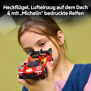 LEGO Speed Champions Ferrari 499P - Rennwagen Spielzeug - Mint Modellbau mit Fahrer Minifigur zum Sammeln - Motorsport Geschenk für Jungen ab 9 Jahren und Fans - 77261 - 4