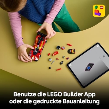LEGO Speed Champions Ferrari 499P - Rennwagen Spielzeug - Mint Modellbau mit Fahrer Minifigur zum Sammeln - Motorsport Geschenk für Jungen ab 9 Jahren und Fans - 77261 - 6
