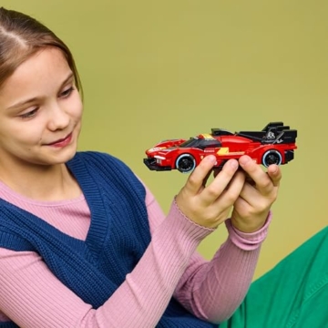 LEGO Speed Champions Ferrari 499P - Rennwagen Spielzeug - Mint Modellbau mit Fahrer Minifigur zum Sammeln - Motorsport Geschenk für Jungen ab 9 Jahren und Fans - 77261 - 8