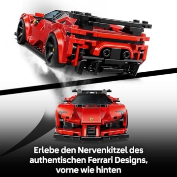 LEGO Speed Champions Ferrari SF90 XX Stradale Sportwagen - Modellbau mit sammelbarer Fahrer Minifigur - Geburtstagsgeschenkidee für Jungen ab 9 Jahren oder Geschenk zum Vatertag - 77254 - 3