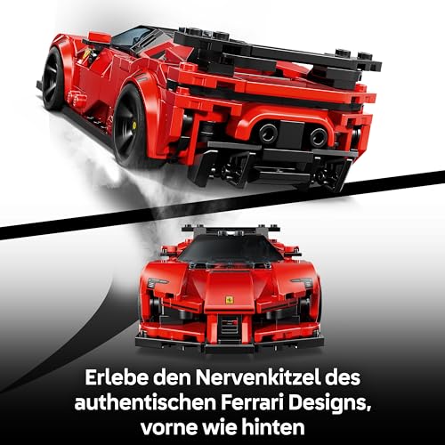 LEGO Speed Champions Ferrari SF90 XX Stradale Sportwagen - Modellbau mit sammelbarer Fahrer Minifigur - Geburtstagsgeschenkidee für Jungen ab 9 Jahren oder Geschenk zum Vatertag - 77254 - 3