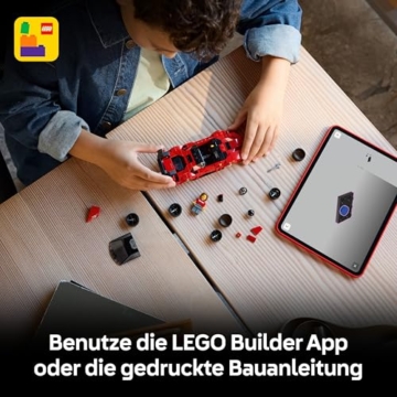 LEGO Speed Champions Ferrari SF90 XX Stradale Sportwagen - Modellbau mit sammelbarer Fahrer Minifigur - Geburtstagsgeschenkidee für Jungen ab 9 Jahren oder Geschenk zum Vatertag - 77254 - 6