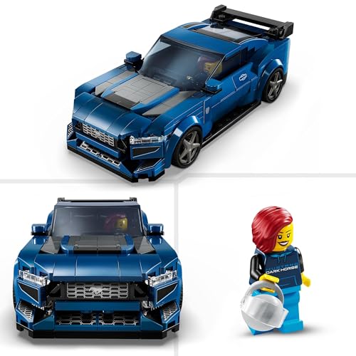 LEGO Speed Champions Ford Mustang Dark Horse Sportwagen, Auto-Spielzeug mit Minifigur zum Bauen, Spielen und Ausstellen für Kinder, Geschenk für Jungs, Mädchen und Autofans ab 9 Jahren 76920 - 3