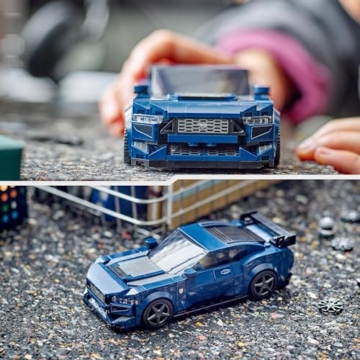 LEGO Speed Champions Ford Mustang Dark Horse Sportwagen, Auto-Spielzeug mit Minifigur zum Bauen, Spielen und Ausstellen für Kinder, Geschenk für Jungs, Mädchen und Autofans ab 9 Jahren 76920 - 5