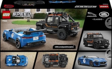 LEGO Speed Champions Jaguar Project 7 & Land Rover Defender - Bauset mit 2 Spielzeugautos und 2 Minifiguren - Geschenk für Kinder und Autofans ab 10 Jahren - 77264 - 9