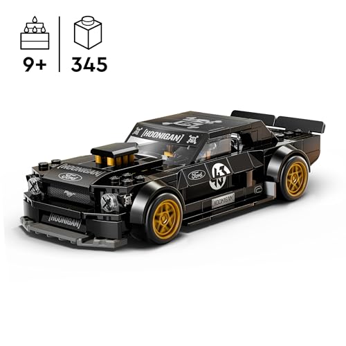 LEGO Speed Champions Ken Blocks 1965 Ford Mustang Hoonicorn V1 - Muscle Car Spielzeug - Modellbau mit Minifigur zum Sammeln - Kinderzimmer Deko - Mint Geschenk für Jungen ab 9 Jahren und Fans - 77262 - 2