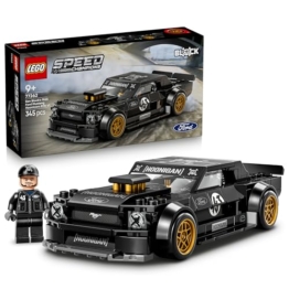 LEGO Speed Champions Ken Blocks 1965 Ford Mustang Hoonicorn V1 - Muscle Car Spielzeug - Modellbau mit Minifigur zum Sammeln - Kinderzimmer Deko - Mint Geschenk für Jungen ab 9 Jahren und Fans - 77262 - 1