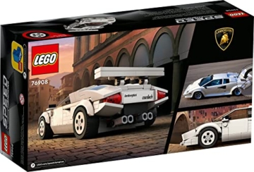 LEGO Speed ​​​​Champions Lamborghini Countach 76908 Bausatz; Sammlermodell des legendären Supersportwagens aus den 1970er Jahren ab 8 Jahren (262 Teile) - 6