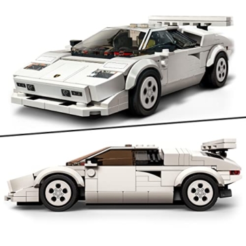 LEGO Speed Champions Lamborghini Countach Bausatz für Modellauto, Auto-Spielzeug mit Cockpit für 2 Figuren, Rennauto als Geschenk für Kinder, Jungen und Mädchen ab 8 Jahre, 2022 Kollektion 76908 - 4