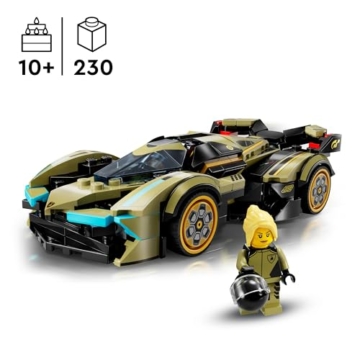 LEGO Speed Champions Lamborghini Lambo V12 Vision GT Supersportwagen, Spielzeugauto mit baubarem Modell für Kinder, Geschenk für Jungen, Mädchen und Gamingfans 76923 - 2