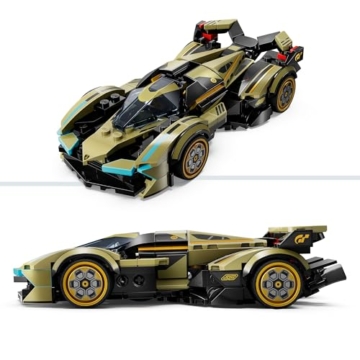 LEGO Speed Champions Lamborghini Lambo V12 Vision GT Supersportwagen, Spielzeugauto mit baubarem Modell für Kinder, Geschenk für Jungen, Mädchen und Gamingfans 76923 - 3