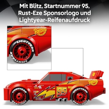 LEGO Speed Champions | Lightning McQueen - Spielzeug zu Cars von Disney Pixar - DIY Deko für Kinderzimmer - Auto Spielset - Kreatives Geschenk für Mädchen, Jungen und Autofans ab 9 Jahren - 77255 - 4