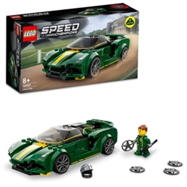 LEGO Speed Champions Lotus Evija, Bausatz für Modellauto, Auto-Spielzeug mit Cockpit für 2 Figuren, Rennauto als Geschenk für Jungen und Mädchen, 2022 Kollektion 76907 - 1