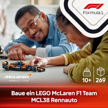 LEGO Speed Champions McLaren F1 Team MCL38 Rennauto - Spielzeug mit Formel 1 Minifigur zum Sammeln - Modell und Geschenk für Jungen & Mädchen ab 10 Jahren und Erwachsene Motorsport Fan 77251 - 2