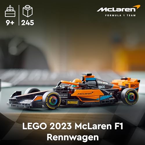 LEGO Speed Champions McLaren Formel 1 Rennwagen 2023, Spielzeug für Kinder ab 9 Jahren, Jungen und Mädchen, die gerne selbstständig Spielen, baubares Fahrzeugmodell, Kinderzimmer-Dekoration 76919 - 2