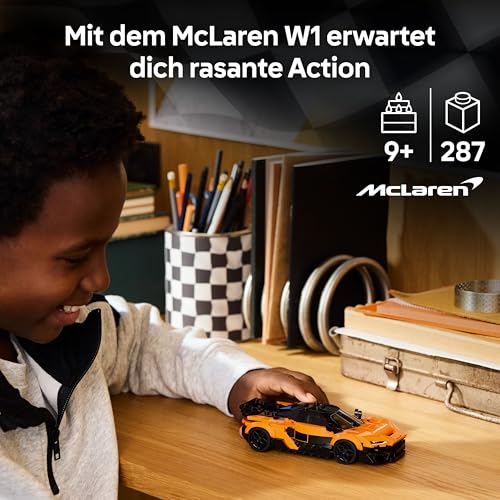 LEGO Speed Champions McLaren W1 - Modellauto mit sammelbarer Fahrer Minifigur - Geburtstagsgeschenkidee für Jungen ab 9 Jahren und Motorsportfans - 77257 - 3