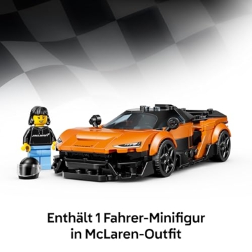 LEGO Speed Champions McLaren W1 - Modellauto mit sammelbarer Fahrer Minifigur - Geburtstagsgeschenkidee für Jungen ab 9 Jahren und Motorsportfans - 77257 - 6