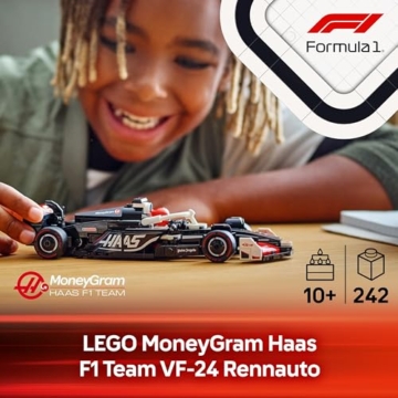 LEGO Speed Champions MoneyGram Haas F1 Team VF-24 Rennauto - Spielzeug mit Formel 1 Minifigur zum Sammeln - Modell und Geschenk für Jungen & Mädchen ab 10 Jahren und Erwachsene Motorsport Fans 77250 - 3