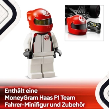 LEGO Speed Champions MoneyGram Haas F1 Team VF-24 Rennauto - Spielzeug mit Formel 1 Minifigur zum Sammeln - Modell und Geschenk für Jungen & Mädchen ab 10 Jahren und Erwachsene Motorsport Fans 77250 - 6