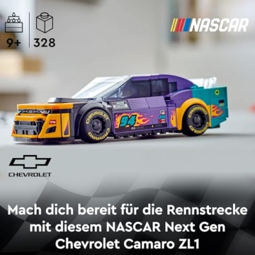 LEGO Speed Champions NASCAR Next Gen Chevrolet Camaro ZL1 Spielzeugauto; BAU- und Spielset mit Rennauto; Geschenk für Jungen und Mädchen ab 9 Jahren 76935 - 2
