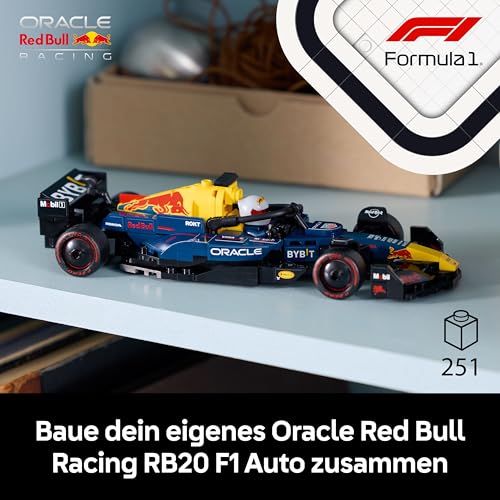 LEGO Speed Champions Oracle Red Bull Racing RB20 F1 Rennauto - Modell für Erwachsene mit Formel 1 Minifigur zum Sammeln - Ausstellungsstück und Geschenk für Fans von Motorsport & Rennwagen 77243 - 3