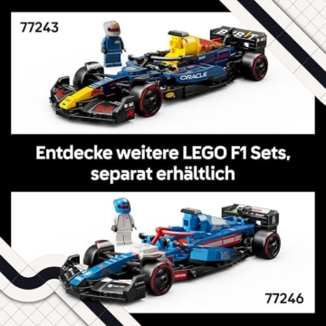 LEGO Speed Champions Oracle Red Bull Racing RB20 F1 Rennauto - Modell für Erwachsene mit Formel 1 Minifigur zum Sammeln - Ausstellungsstück und Geschenk für Fans von Motorsport & Rennwagen 77243 - 8